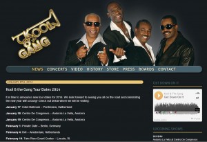 Kool & the Gang website