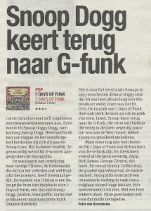 Parool over 7 days of Funk - Snoop Dogg 2-1-2014